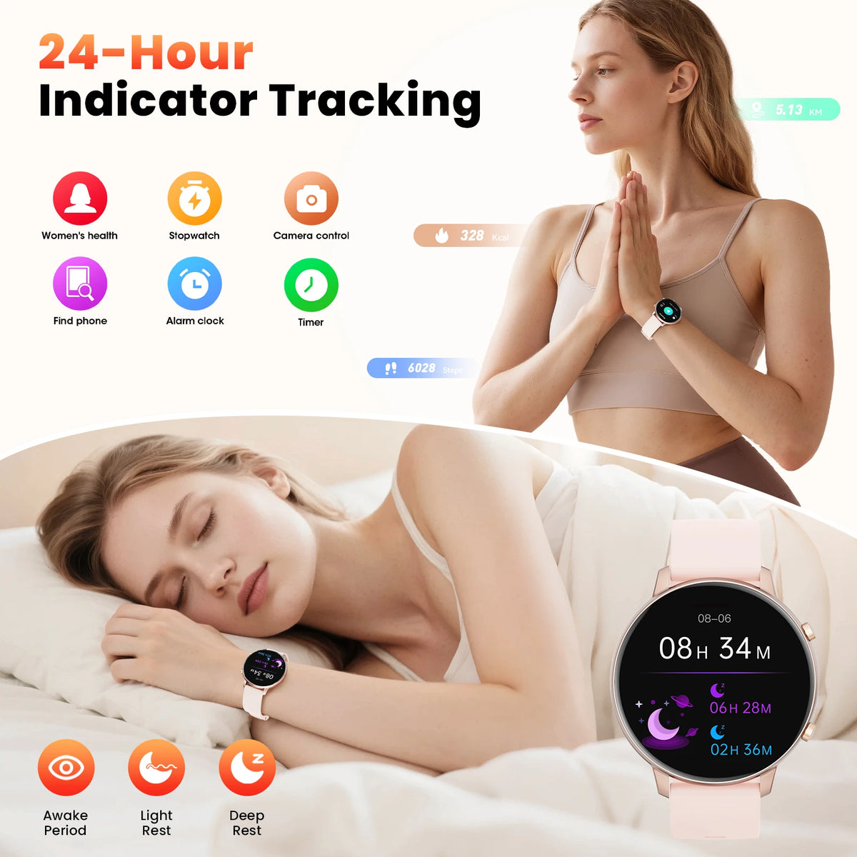 Advanced Bluetooth Smart Watch With Fitness And Health Tracking
