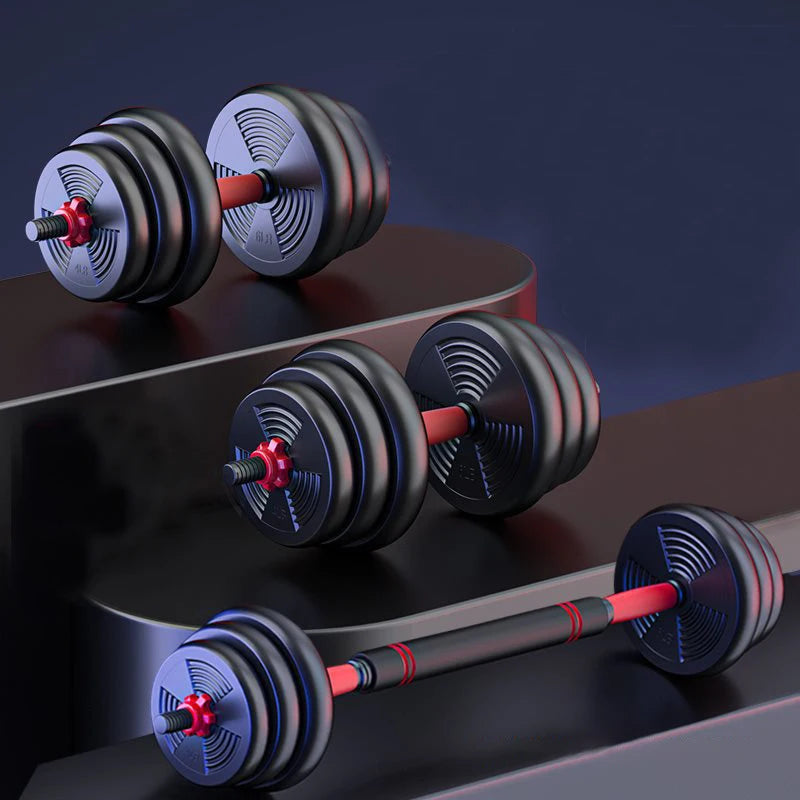 Adjustable Anti Slip Dumbbell Barbell Set For Home Strength Training