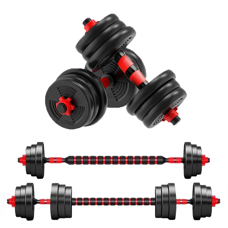 Adjustable Anti Slip Dumbbell Barbell Set For Home Strength Training