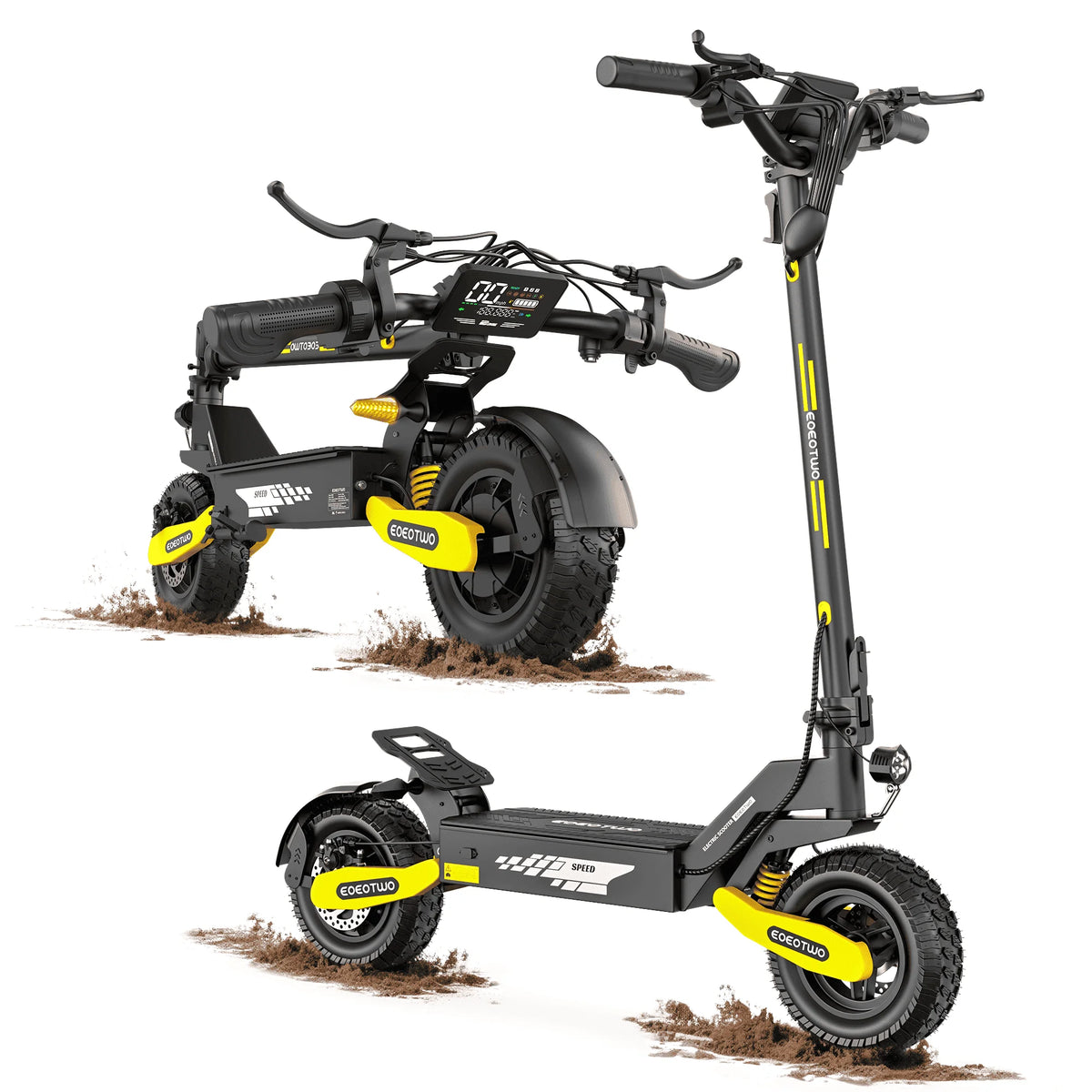 Eoeotwo 1200W Off Road Electric Scooter 48V 30MPH Foldable Option