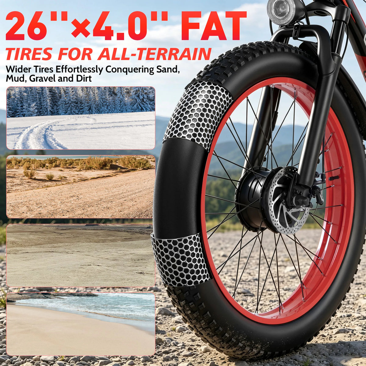 EOEOTWO Electric Fat Tire Mountain Bicycle Featuring Premium Design
