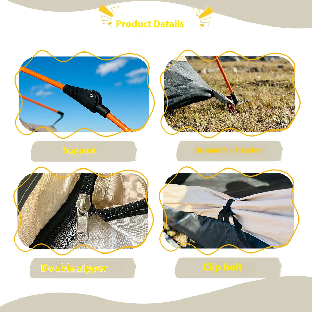 Instant Pop Up Camping Tent For Outdoor Adventures And Travel