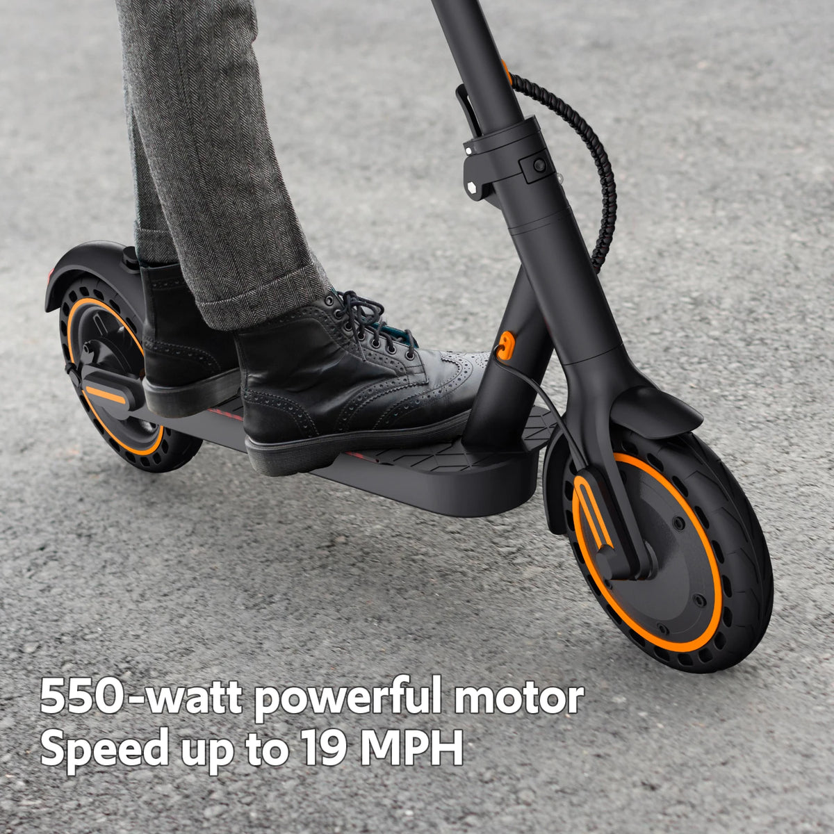 Osboo 550W Electric Scooter With Folding Frame And Side Lights