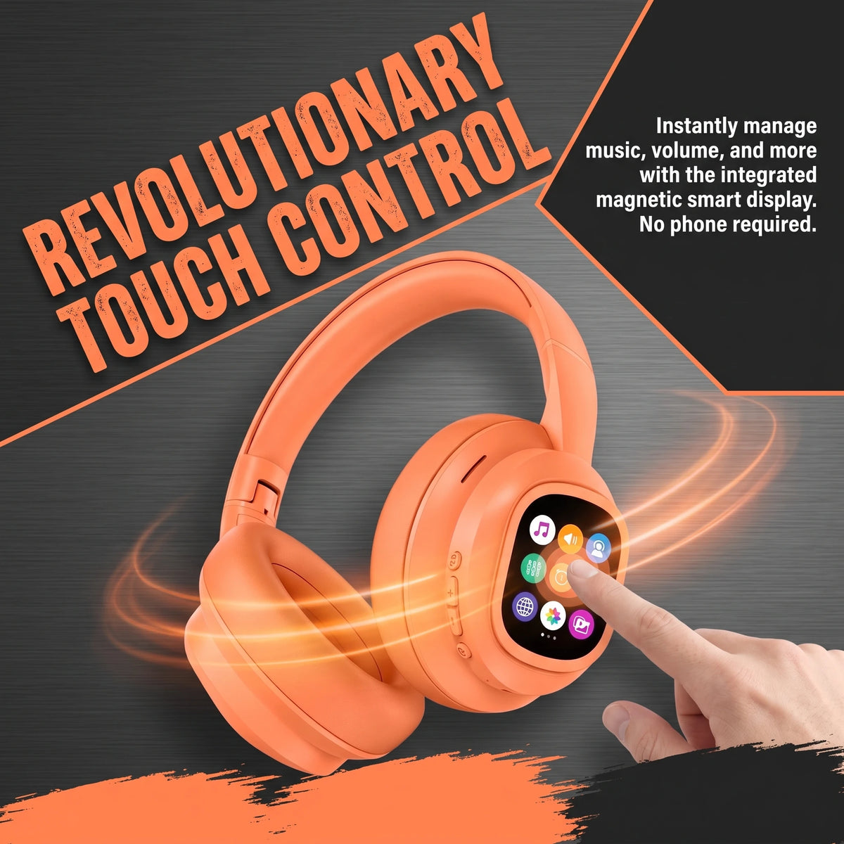 Advanced Bluetooth Over Ear Wireless Headphones With Precise Noise Canceling