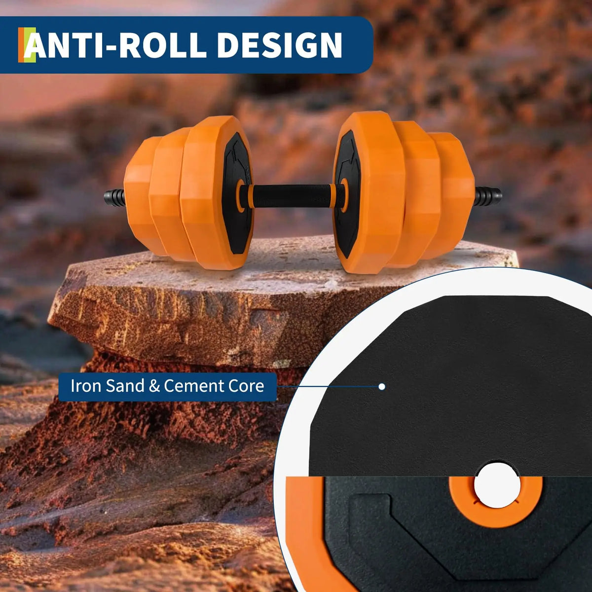 Adjustable Dumbbells Weight Set With Connector For Home Gym Workout