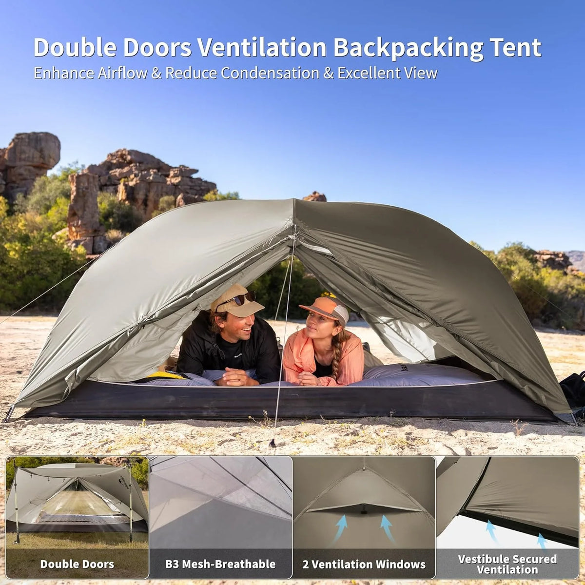 Naturehike Mongar Pro Double Layer Waterproof Camping Tent