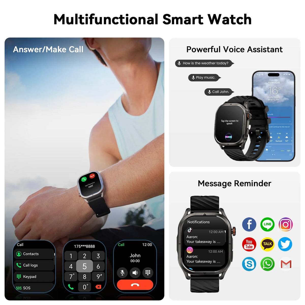 Kospet Magic P10 GPS Smartwatch Featuring AMOLED Display And Waterproof