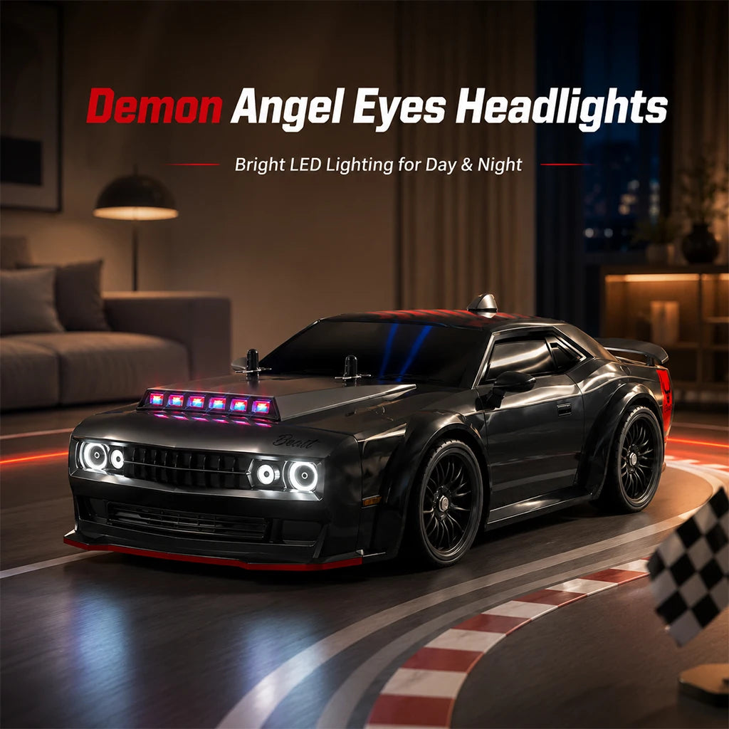 ZNLYRION 4WD Brushless RC Drift Racing Car With LED Lights