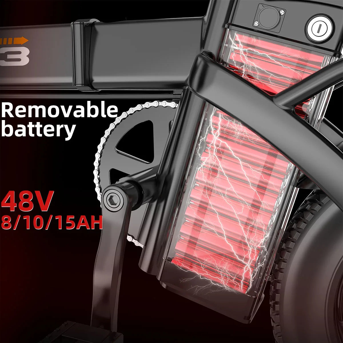 Uplee Gs3 500w Folding Electric Bike For Adult Commuters