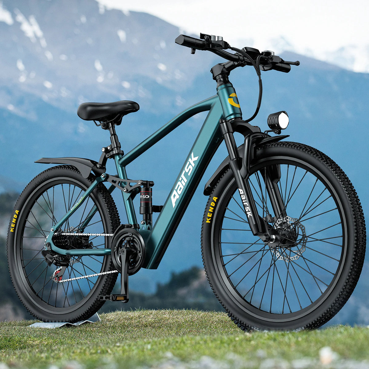 Electric Mountain Bike With 36V Battery And Full Suspension
