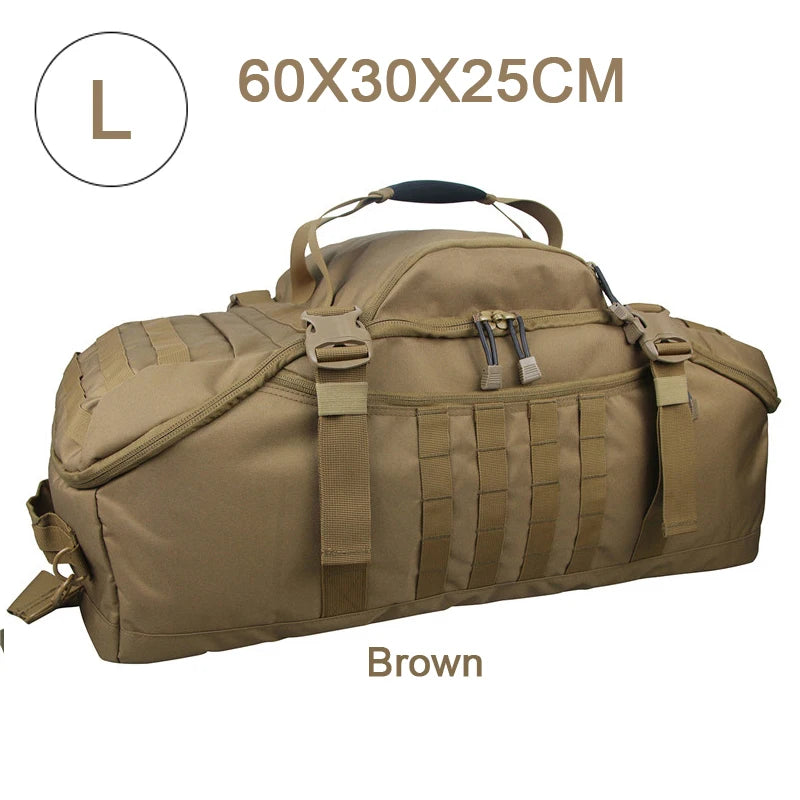 LQARMY Durable Tactical Backpack for Hiking Camping and Travel Adventures