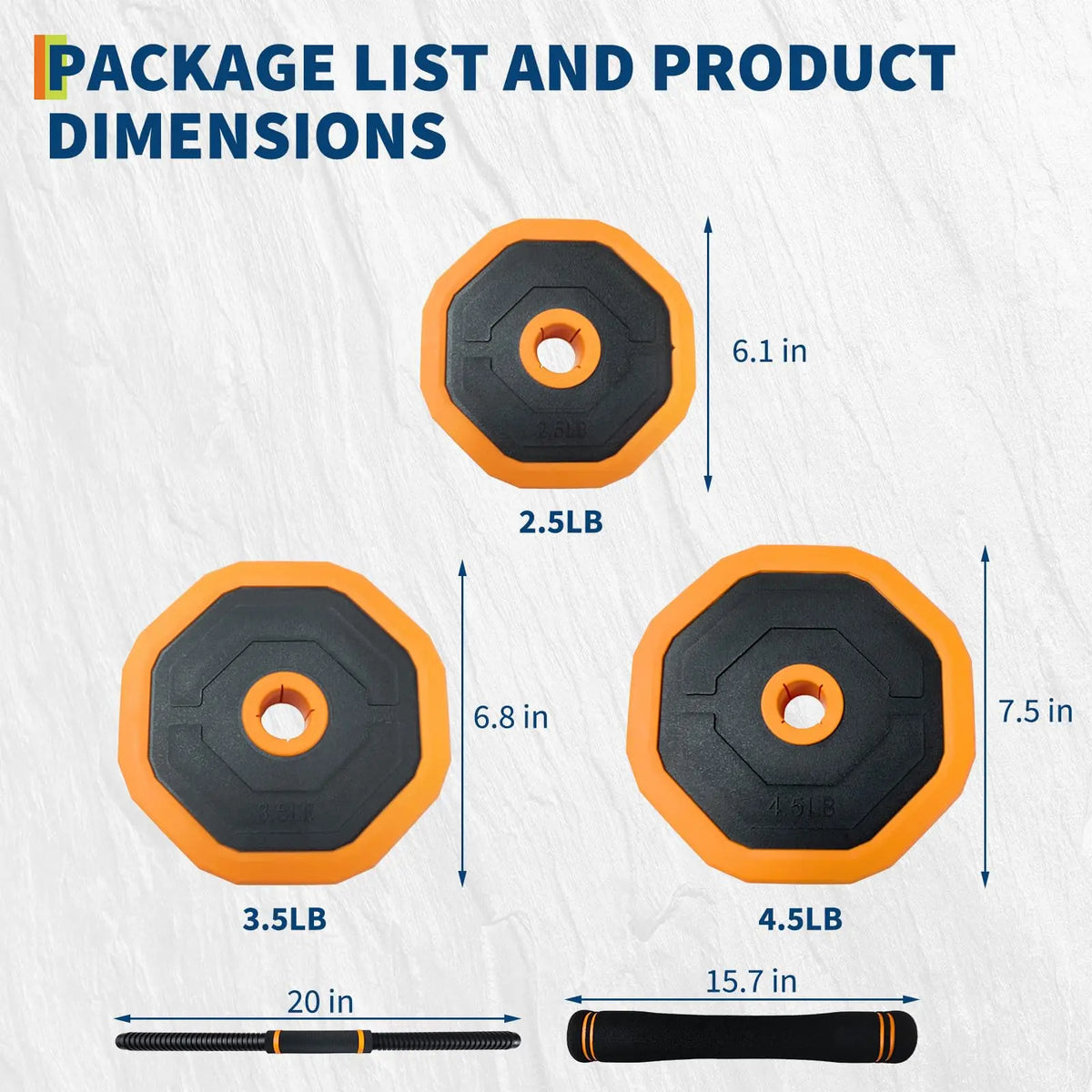 Adjustable Dumbbells Weight Set With Connector For Home Gym Workout