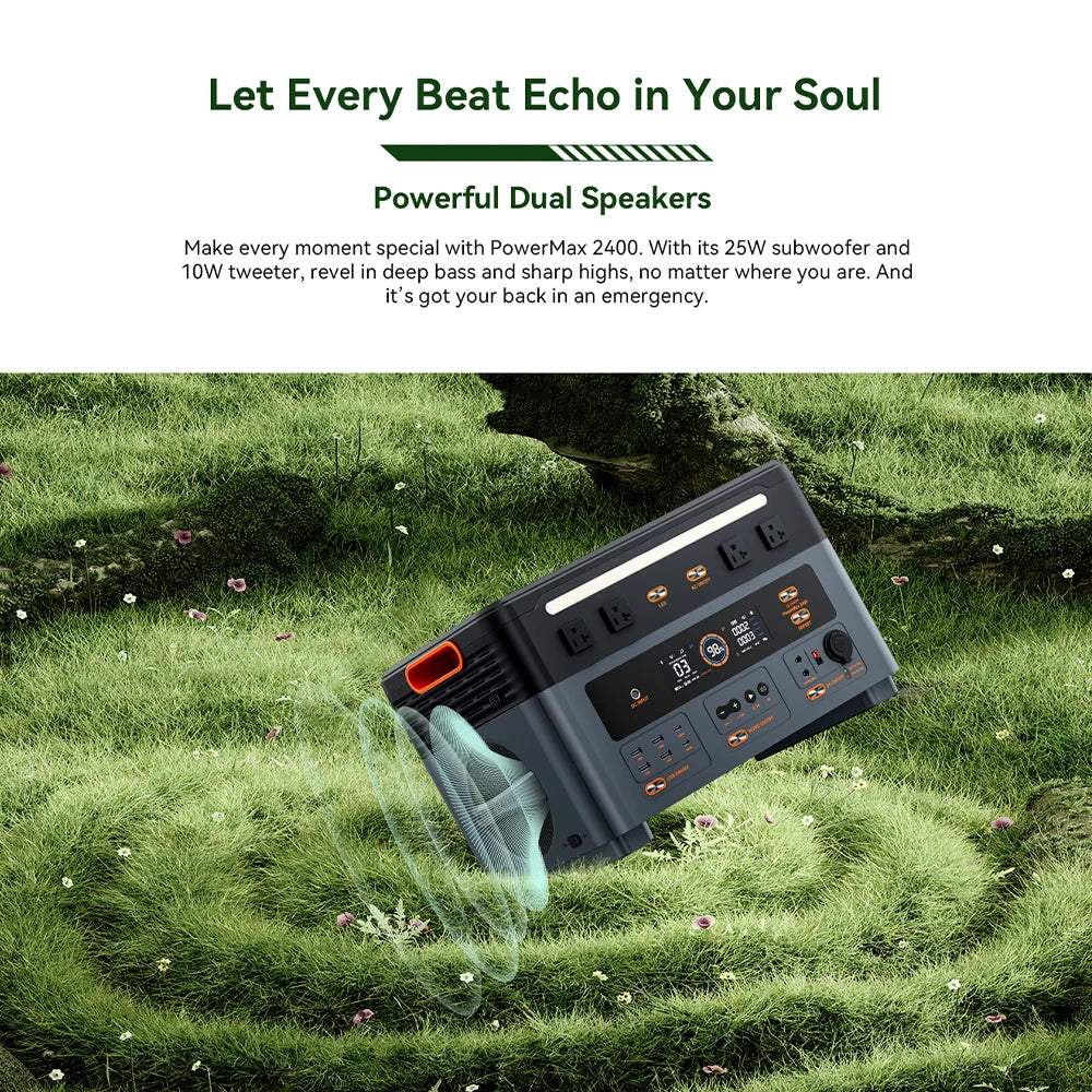 Oscal 2048Wh LiFePO4 Portable Power Station 2400W Solar Generator