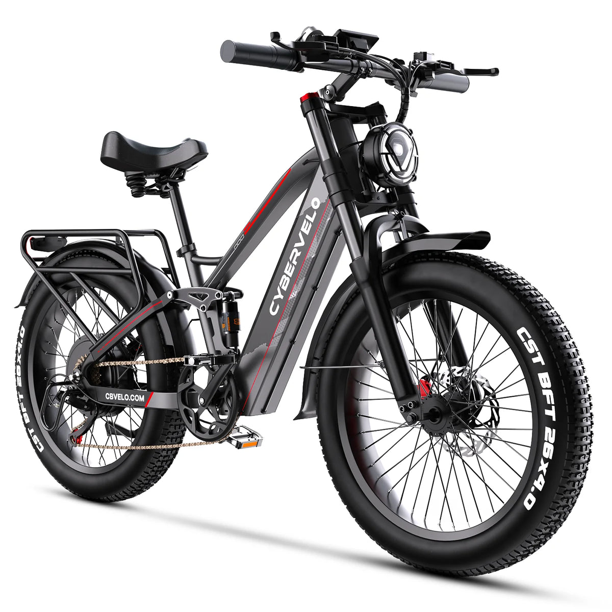 Cybervelo 5000W Fat Tire Electric Bike All Terrain Commuter