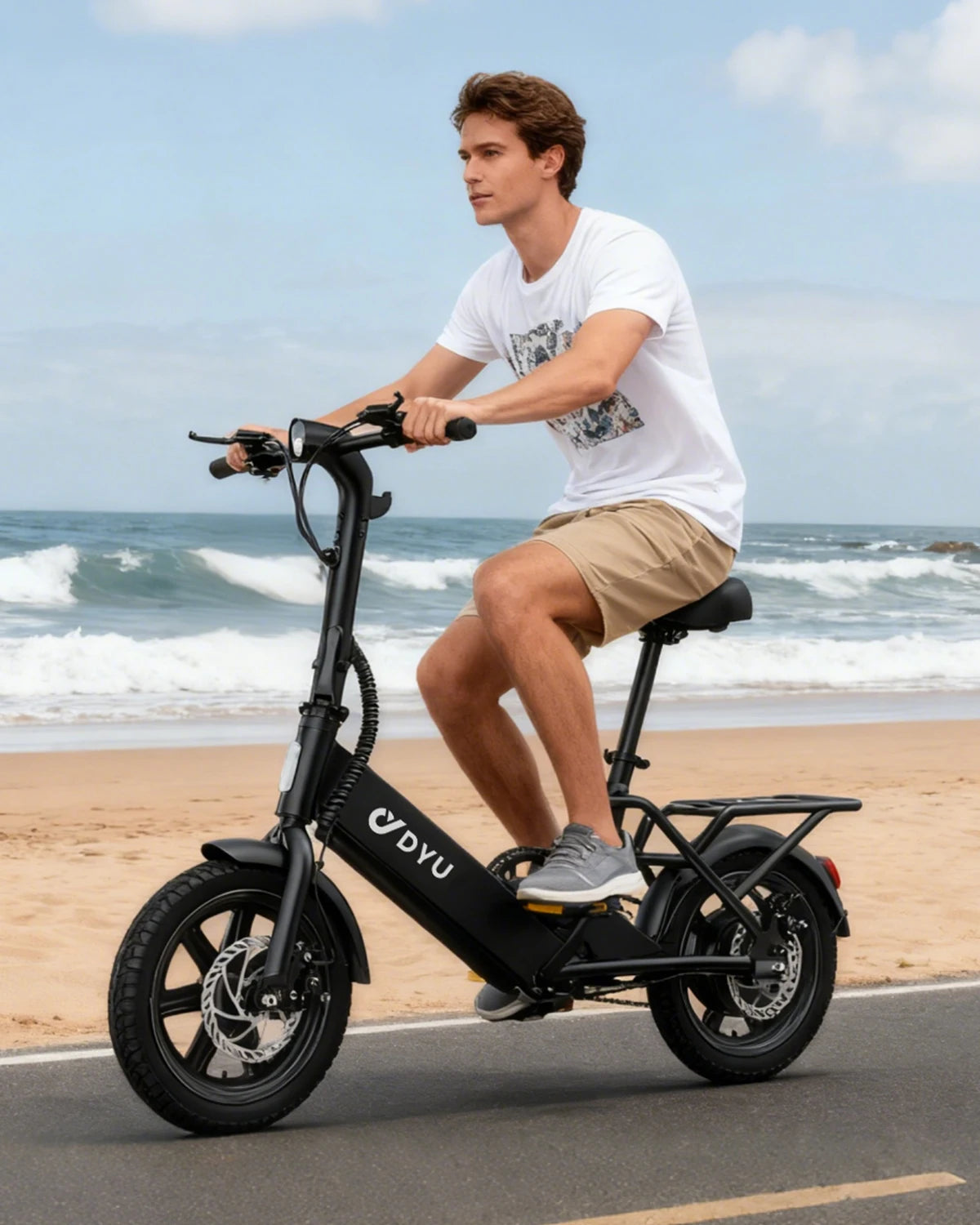 Dyu Folding Electric Bicycle Designed For Urban Commuting Riders