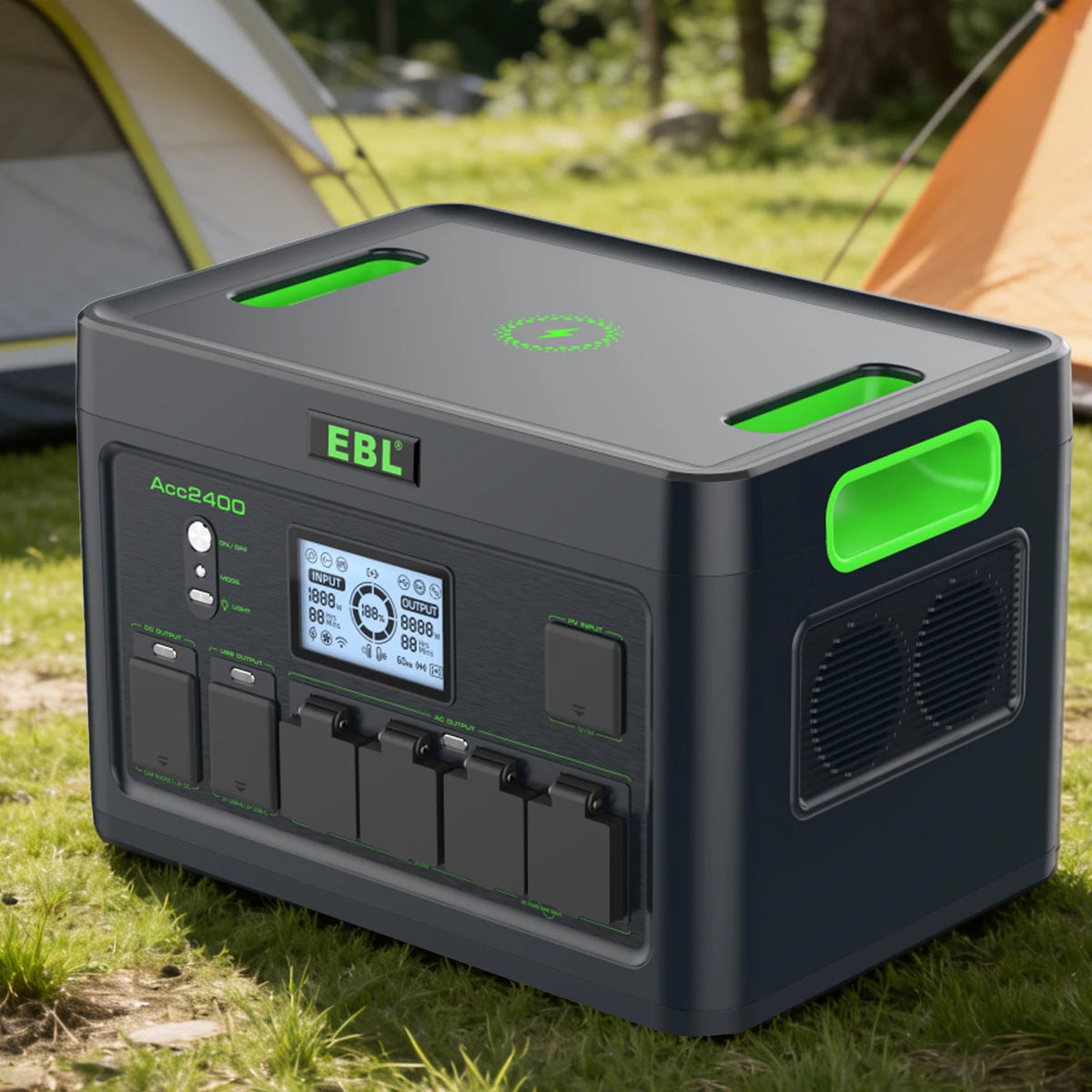 2400W Portable Power Station Featuring 1843 Wh Capacity