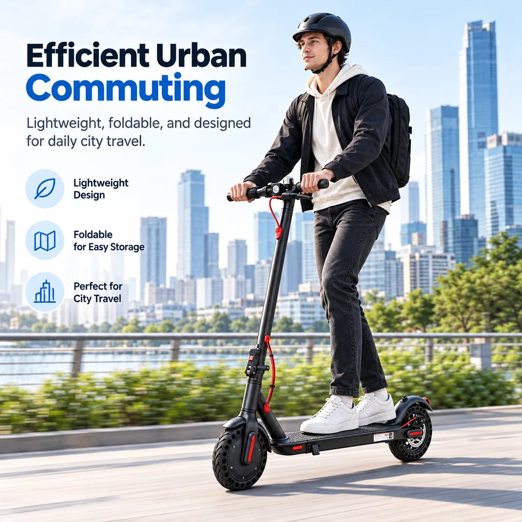 350W Foldable Electric Scooter With Enhanced Battery Life