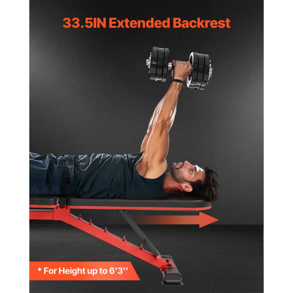 Professional Adjustable Foldable Weight Bench For Home Gym Training