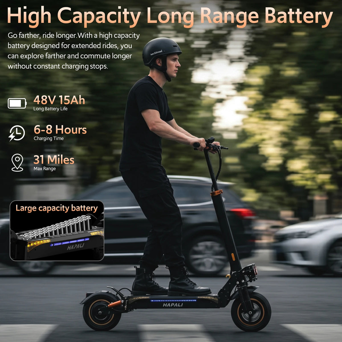 Osboo 1200W Off Road Electric Scooter With Dual Suspension