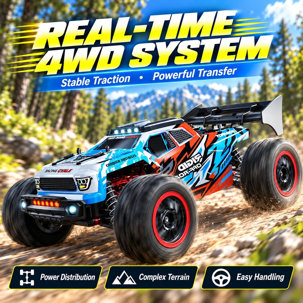 ZNLYRION Brushless RC Truck With Metal Gears And Remote Control