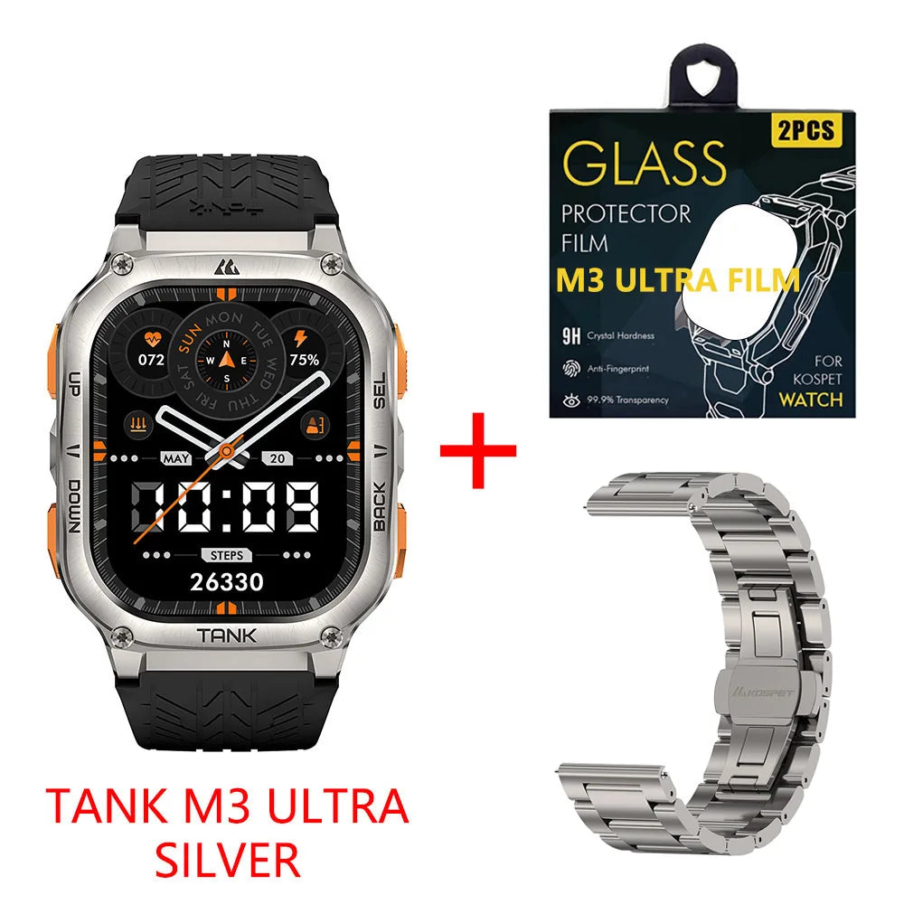 Kospet Tank M3 Ultra GPS Smartwatch With Bluetooth Calling
