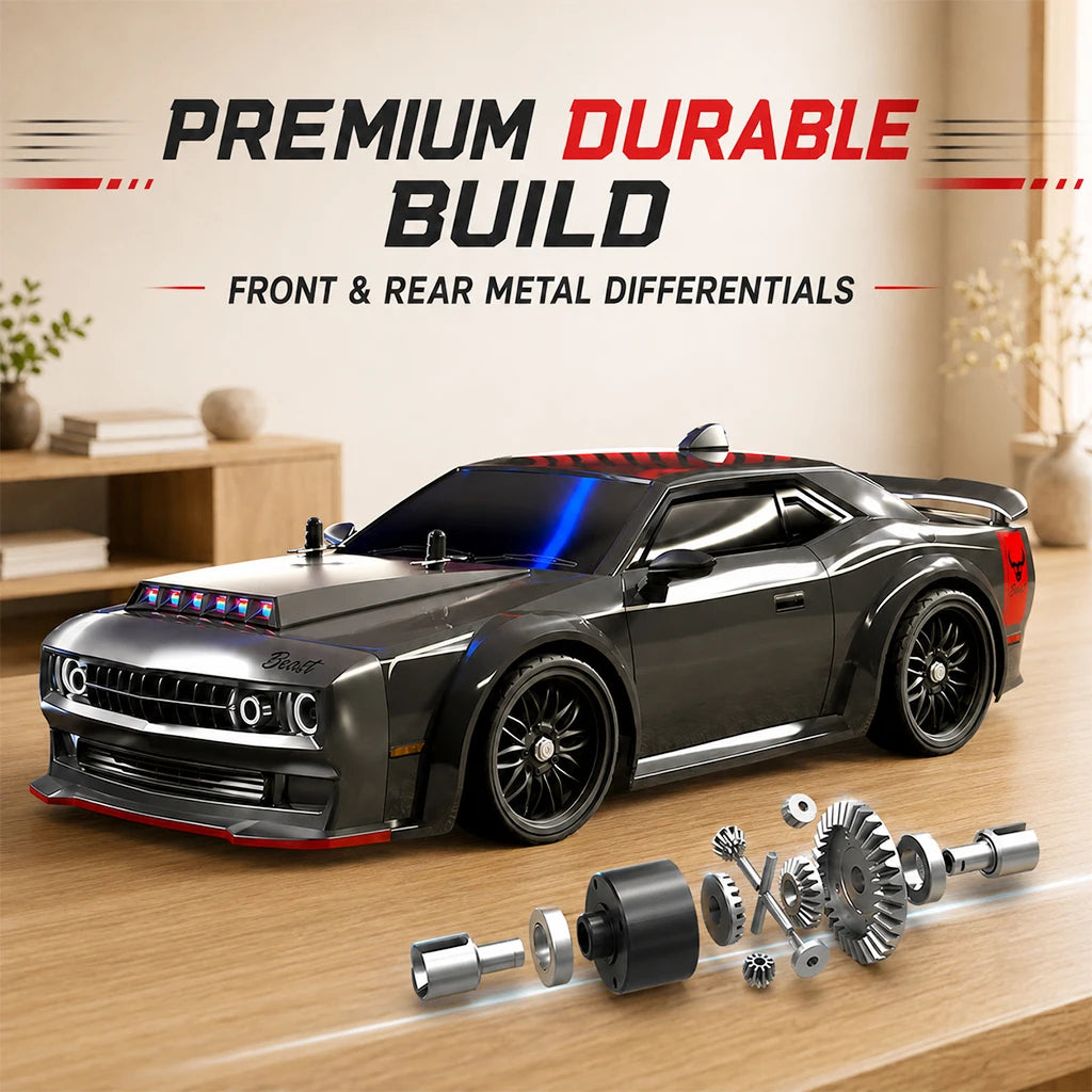 ZNLYRION 4WD Brushless RC Drift Racing Car With LED Lights