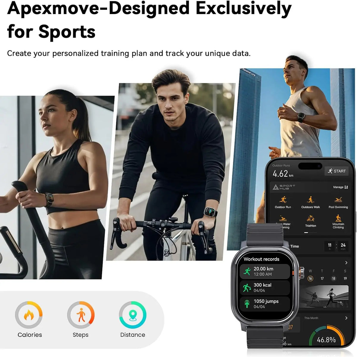 Kospet Pulse Smartwatch Amoled Screen Bluetooth Calling Waterproof Fitness