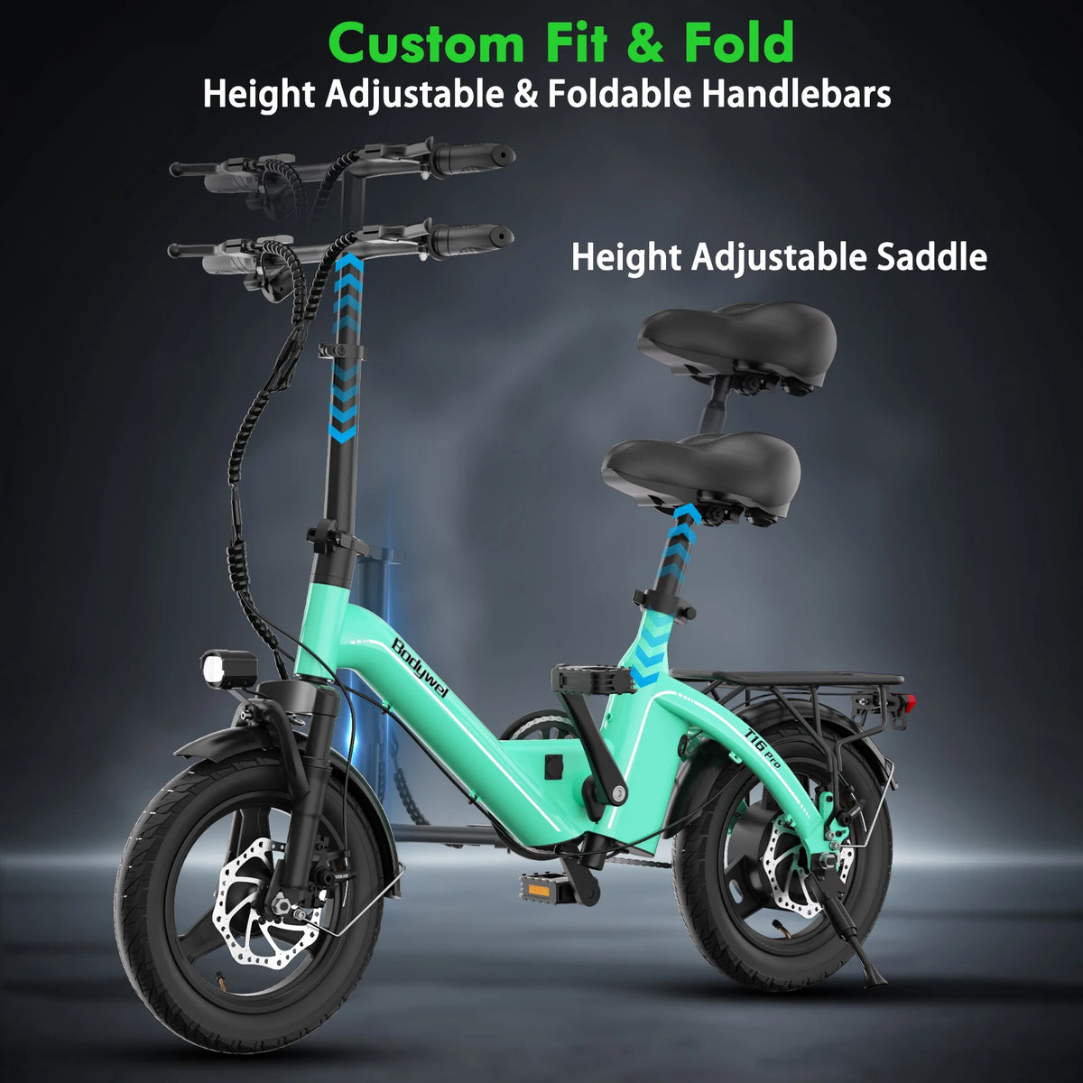 Bodywel T16Pro Foldable Electric Bike 750W Motor For Urban Commuting