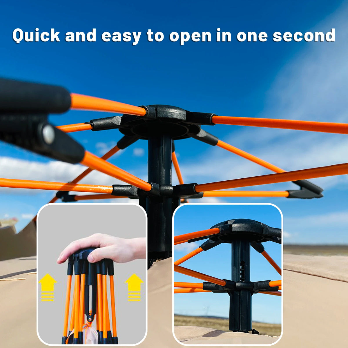Instant Pop Up Camping Tent For Outdoor Adventures And Travel