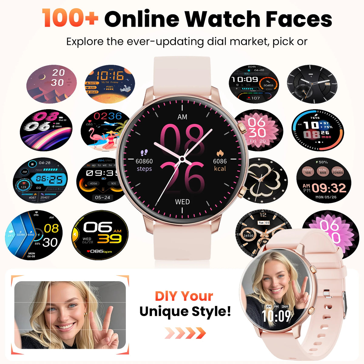 Advanced Bluetooth Smart Watch With Fitness And Health Tracking