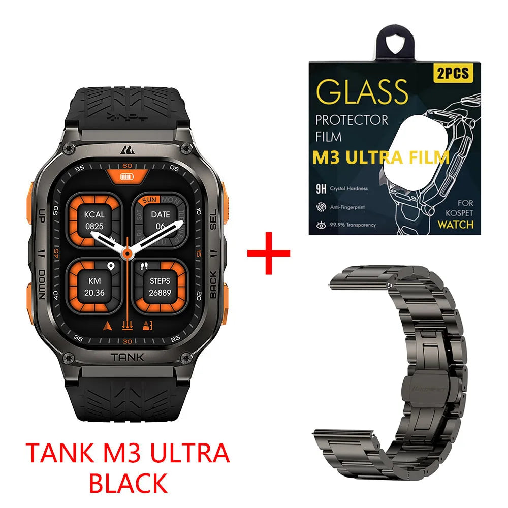 Kospet Tank M3 Ultra GPS Smartwatch With Bluetooth Calling