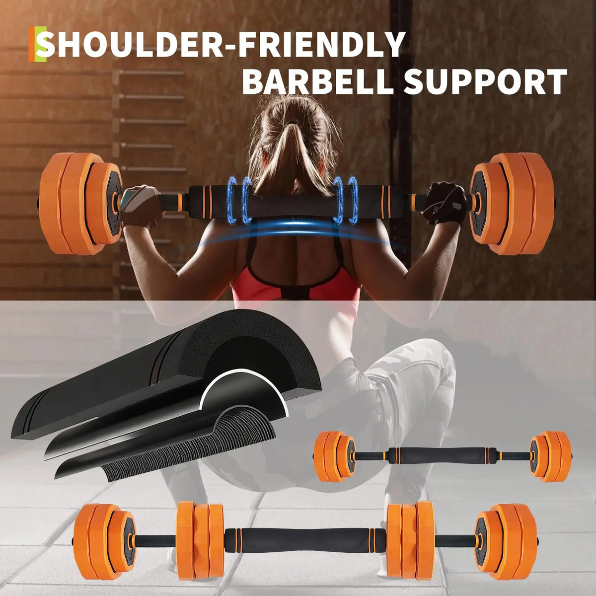 Adjustable Dumbbells Weight Set With Connector For Home Gym Workout