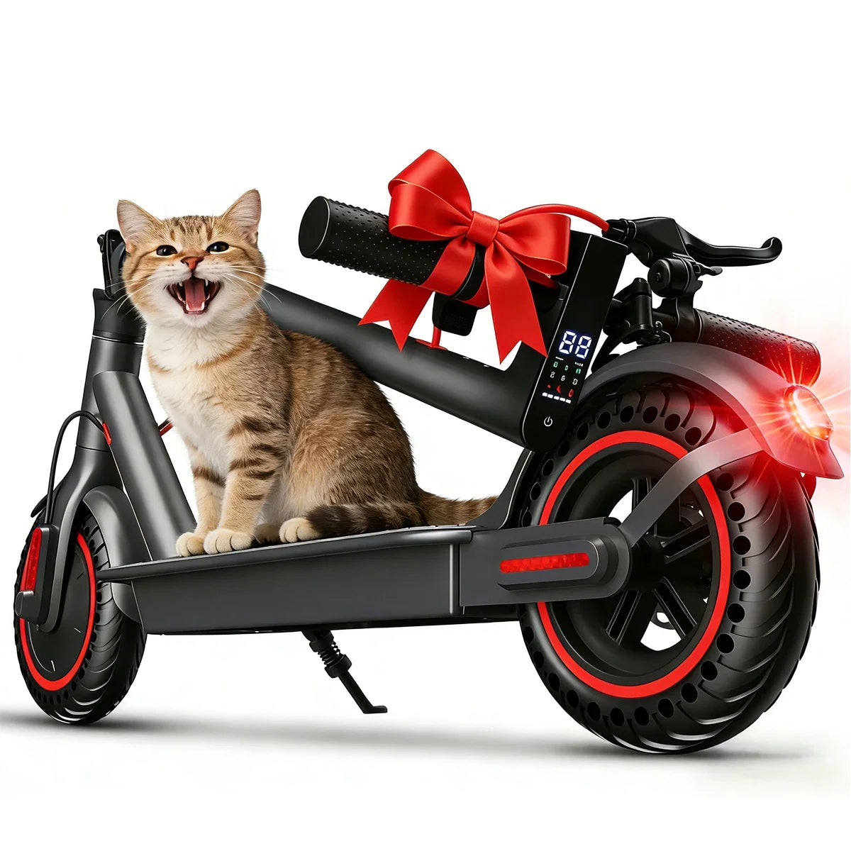 OBX Foldable Electric Scooter With App Control And Solid Tires