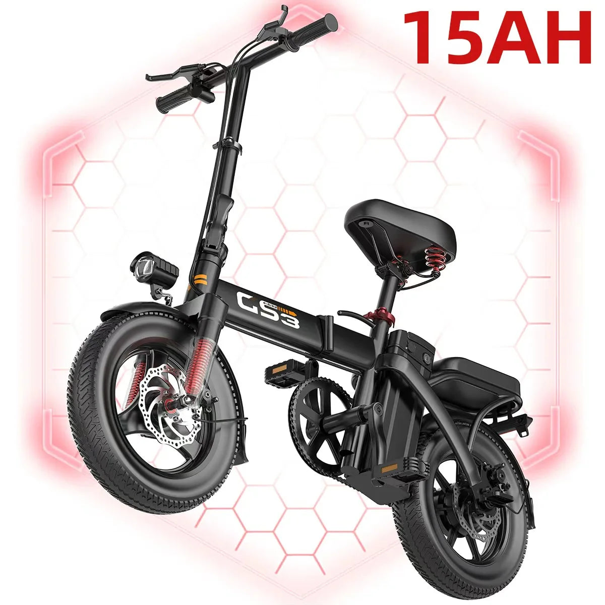 Uplee Gs3 500w Folding Electric Bike For Adult Commuters