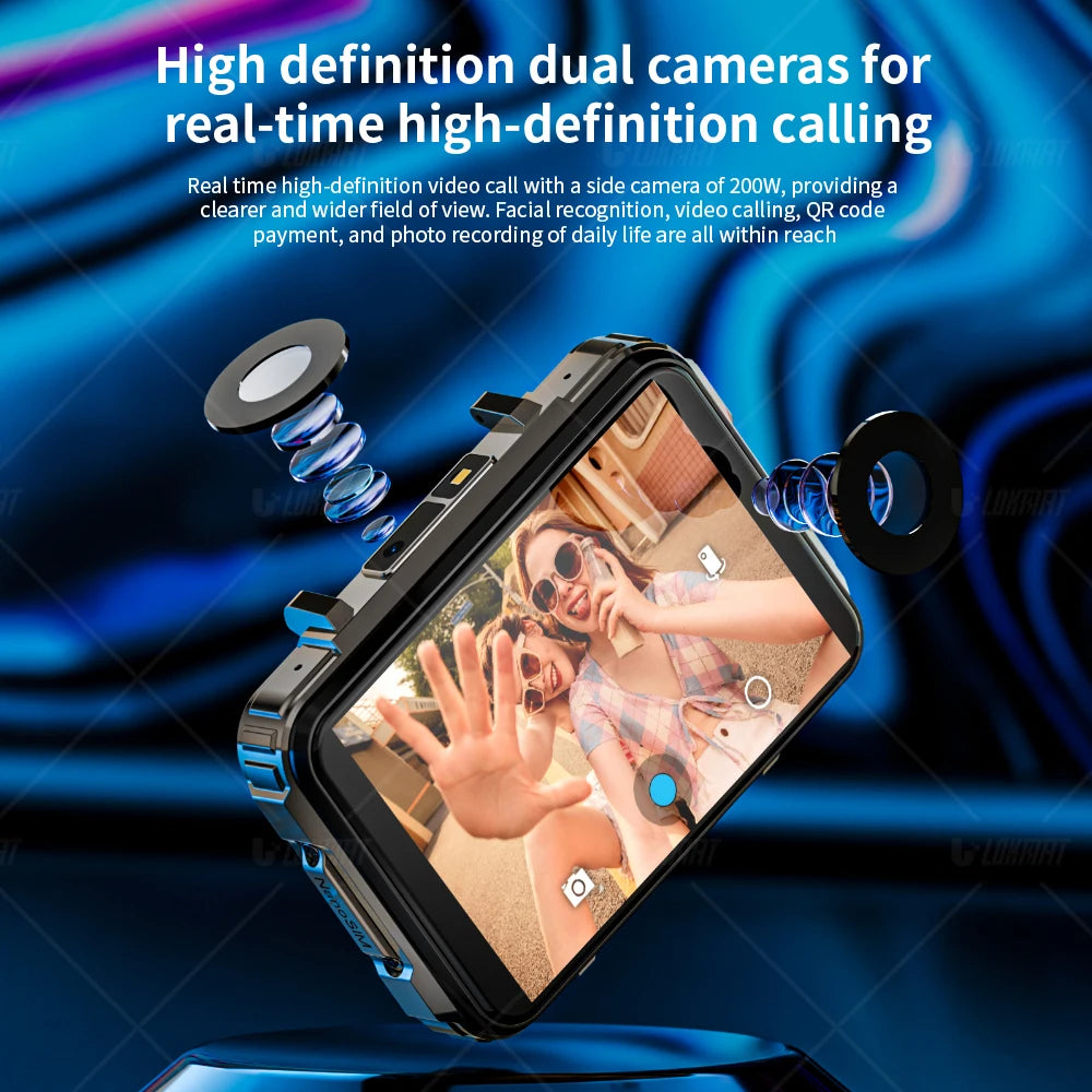 LOKMAT Smartwatch With 4G Calling And Dual Camera For Android