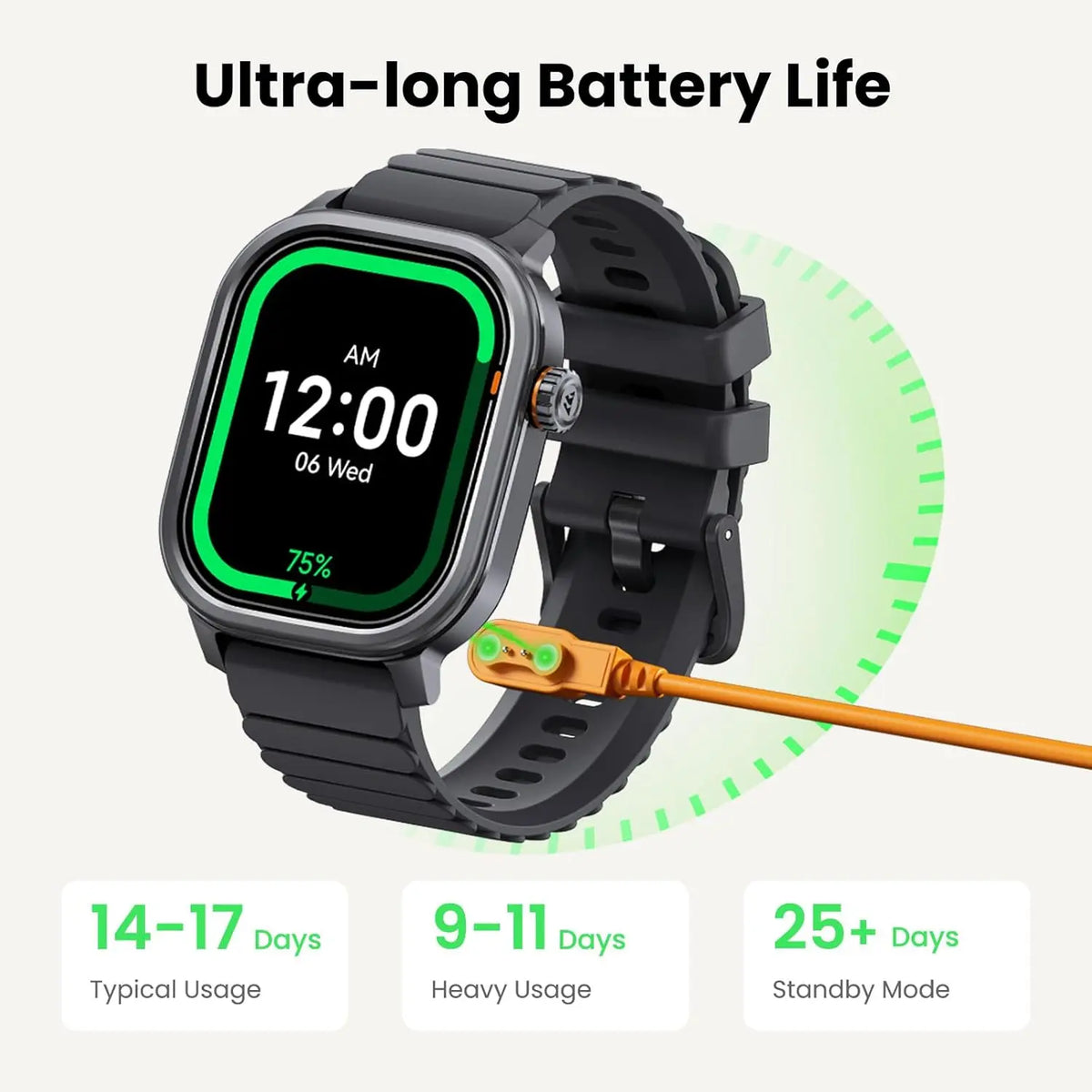 Kospet Pulse Smartwatch Amoled Screen Bluetooth Calling Waterproof Fitness