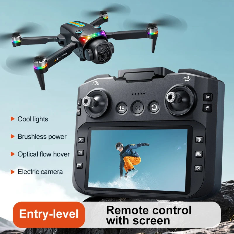 K21MAX FPV Drone With 4.3 Screen Optical Flow Auto Return