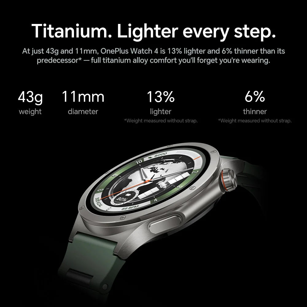 OnePlus Watch 4 Smartwatch Fitness Tracker Heart Rate Monitor