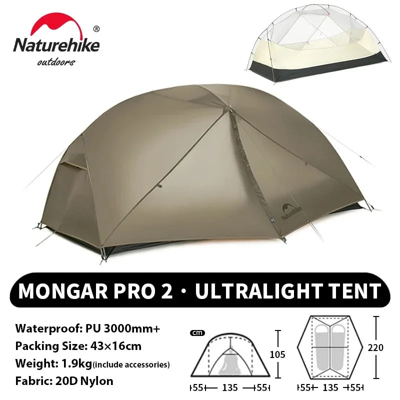 Naturehike Mongar Pro Double Layer Waterproof Camping Tent