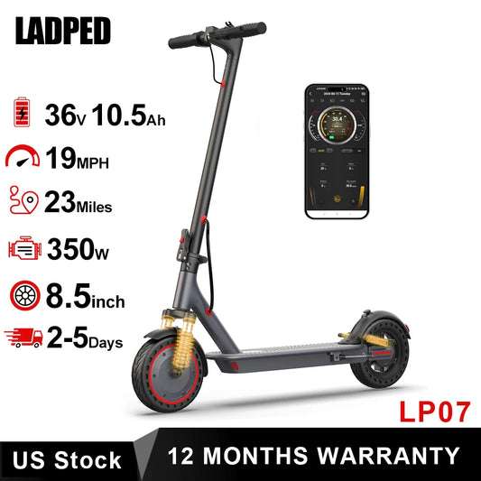 Ladped LP07 Electric Scooter 350W 19mph App Control