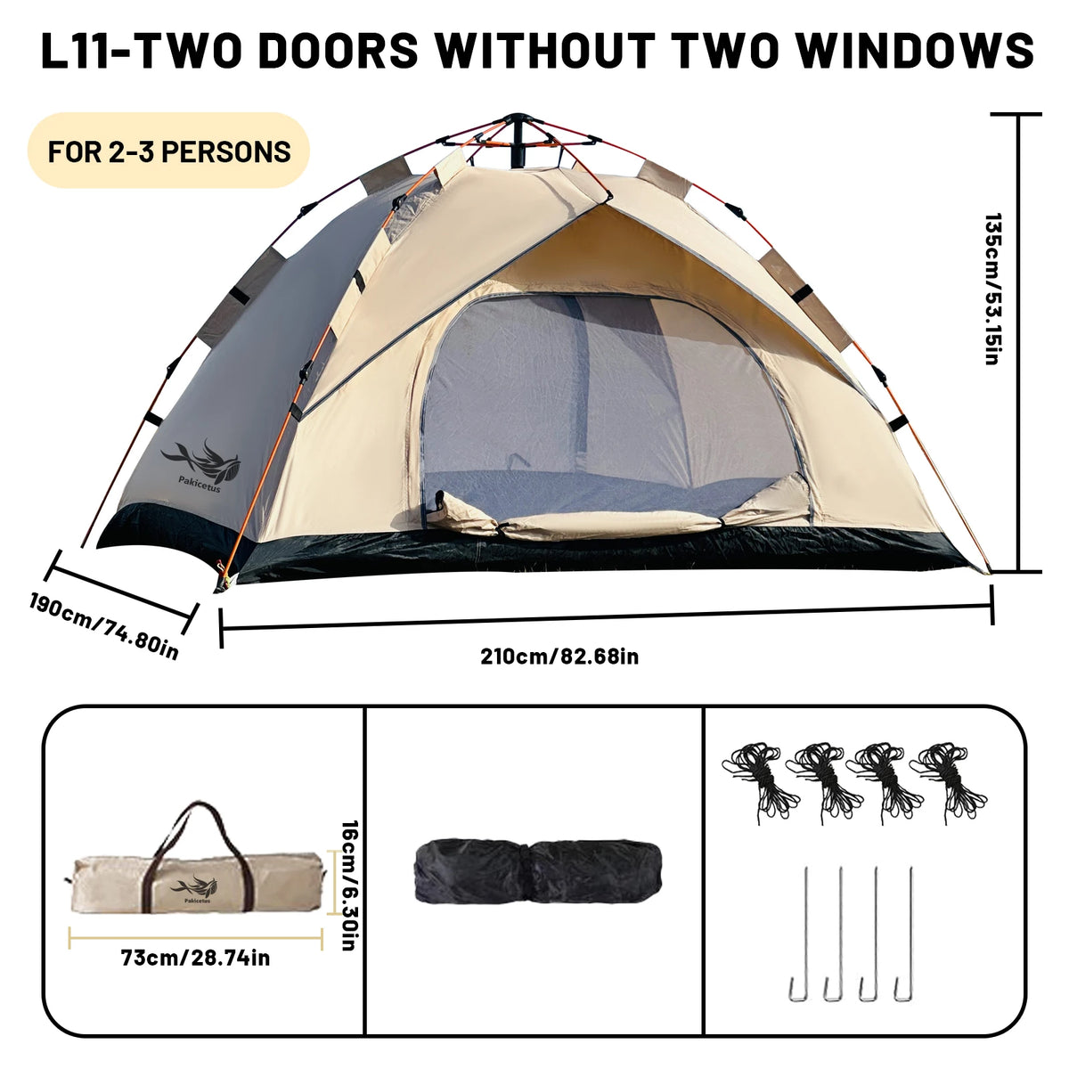 Instant Pop Up Camping Tent For Outdoor Adventures And Travel