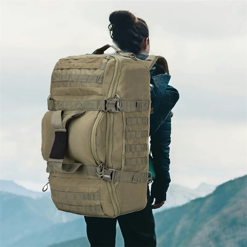 LQARMY Durable Tactical Backpack for Hiking Camping and Travel Adventures