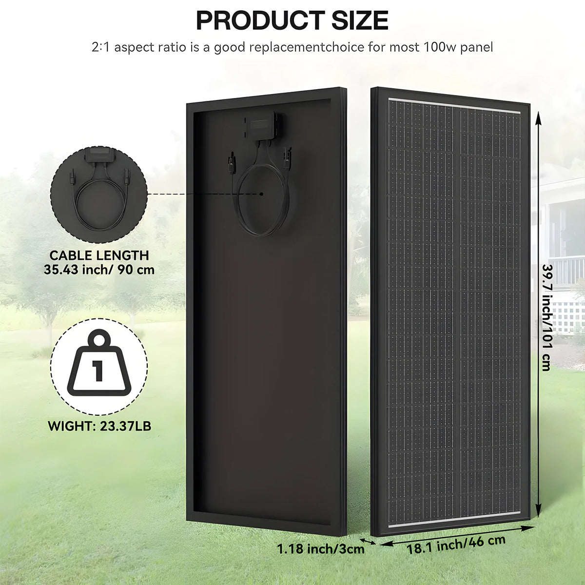 Rvpozwer Monocrystalline Solar Panel For RV Campers