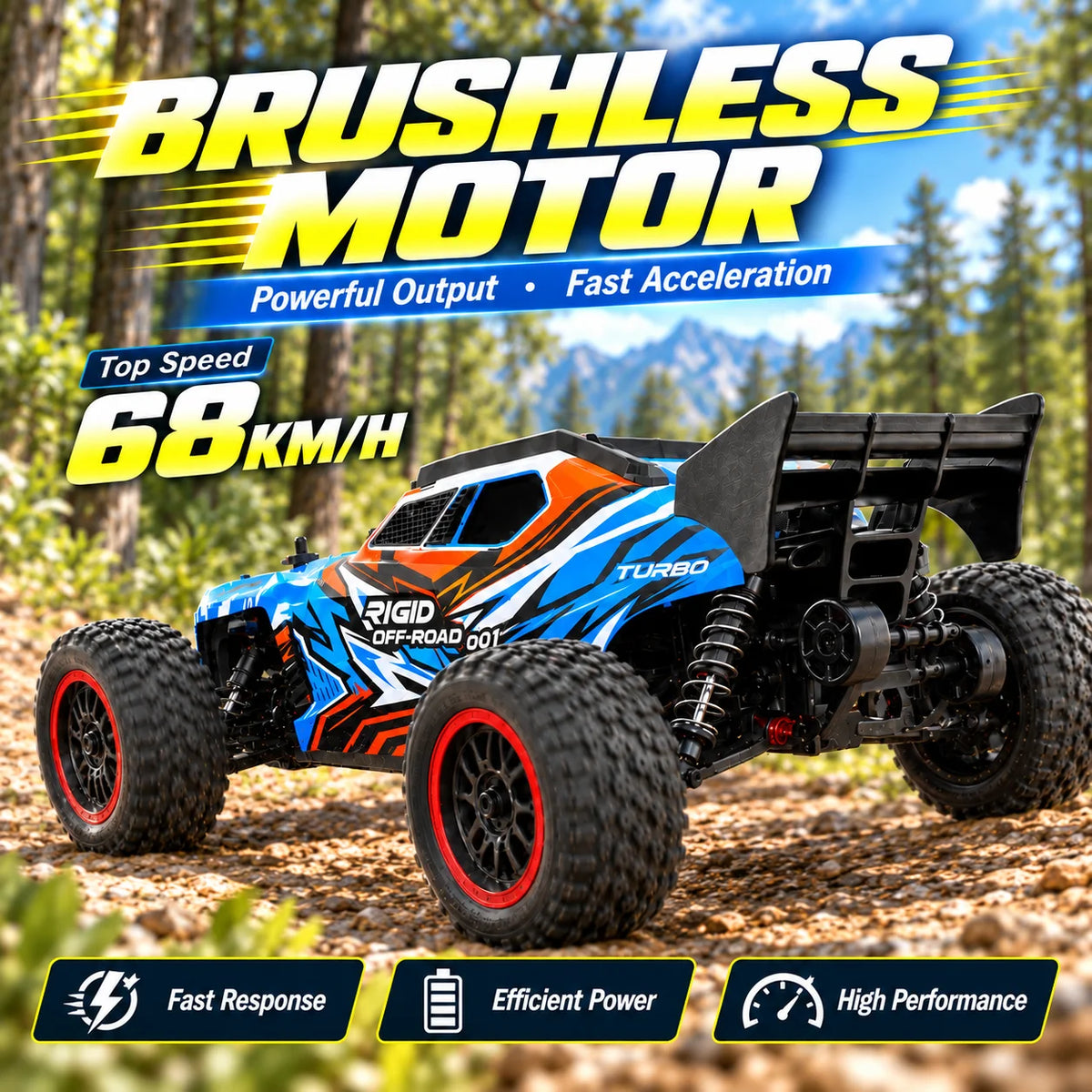 ZNLYRION Brushless RC Truck With Metal Gears And Remote Control