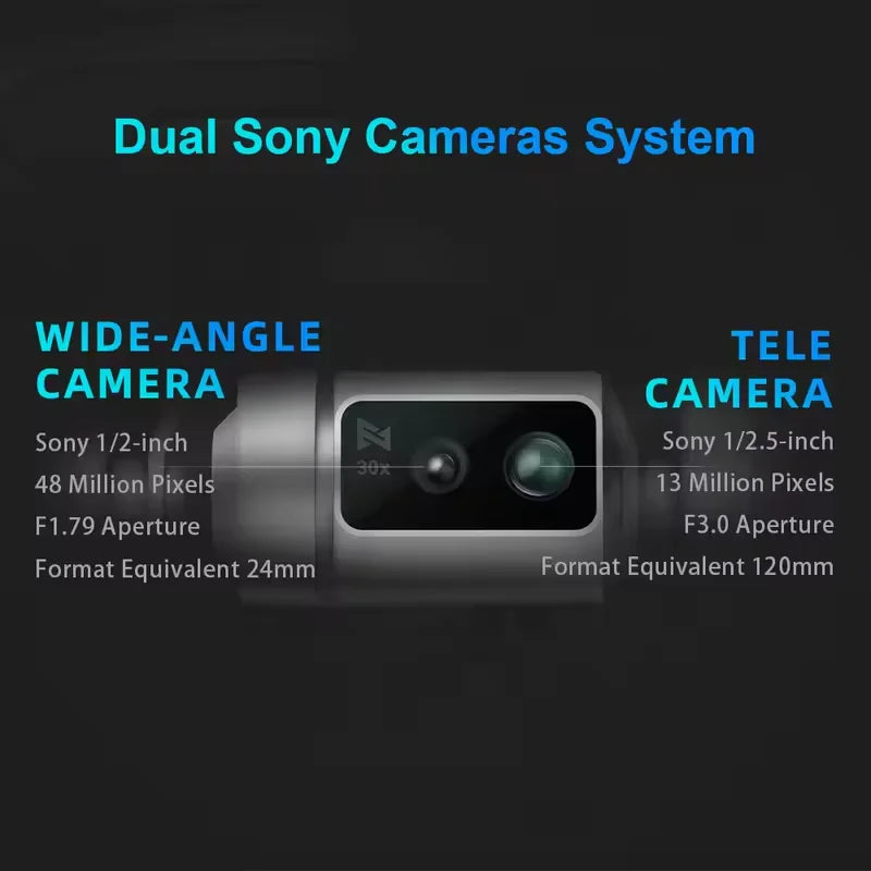 FIMI X8 Tele Max 4K Professional Drone Featuring 30x Zoom