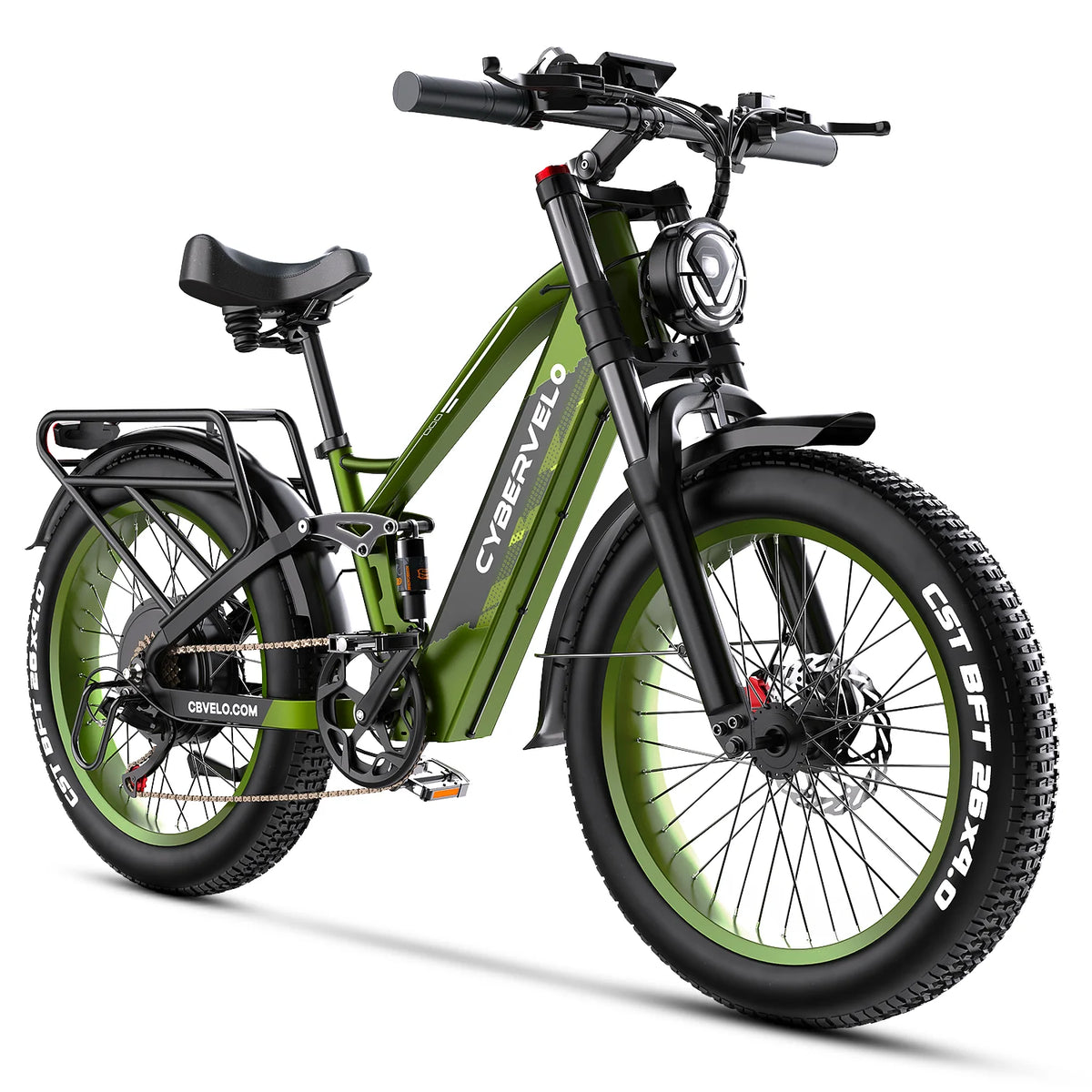 Cybervelo 5000W Fat Tire Electric Bike All Terrain Commuter