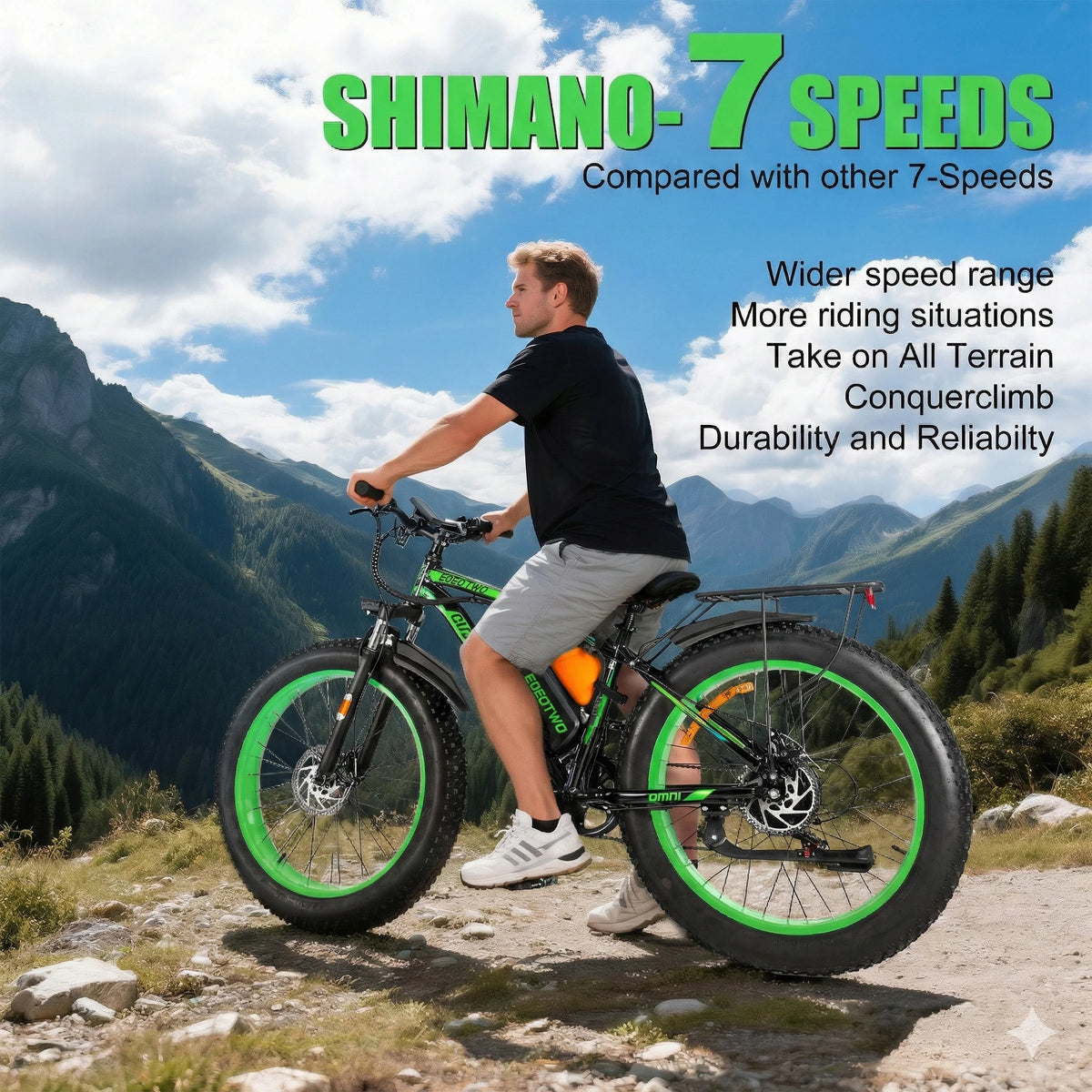 Adult Electric Fat Tire Ebike Featuring Strong Motor And Battery