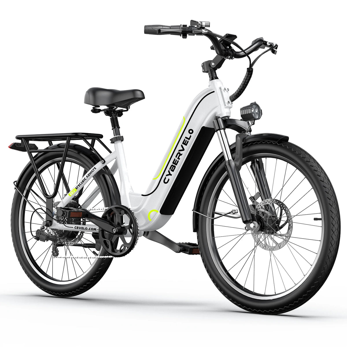 Cybervelo 1000W Peak Electric Bike With Removable Battery Seven Speeds
