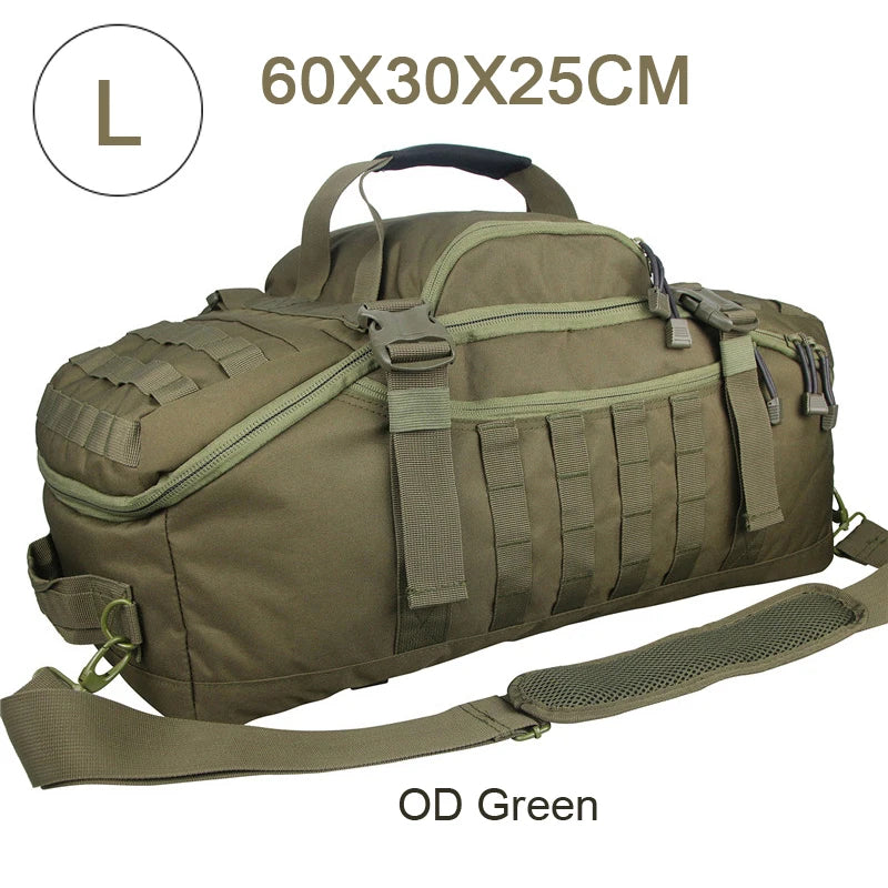 LQARMY Durable Tactical Backpack for Hiking Camping and Travel Adventures