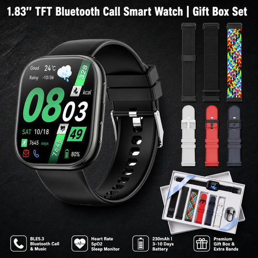 Bluetooth Smart Watch With Heart Rate And SpO2 Tracking